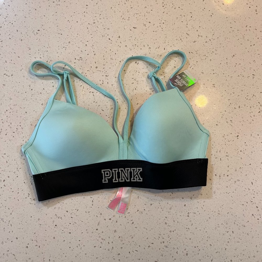 Victorias Secret PINK V strap push up sports bra New with tags
